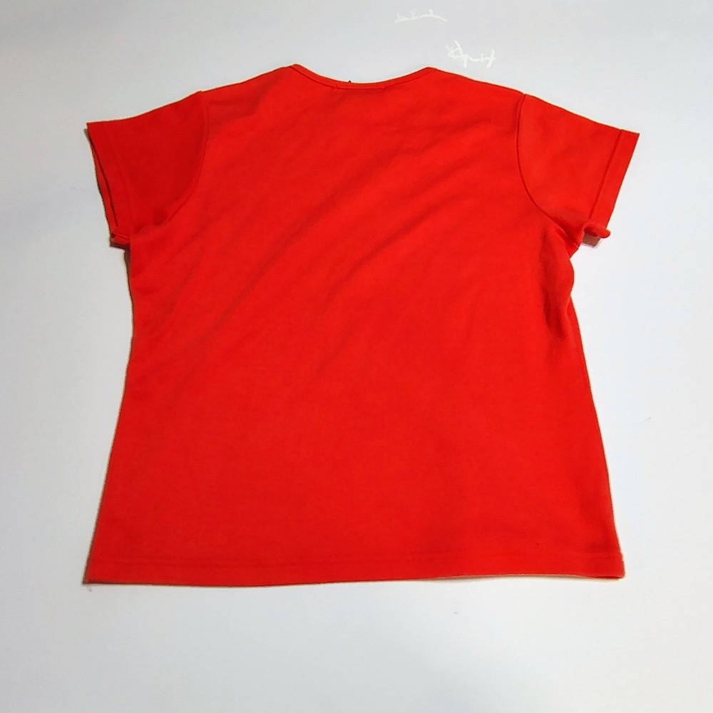 No Boundaries Juniors XL Fresh Coral Short Sleeve Crew Neck T-Shirt 5618 Y2K Tee